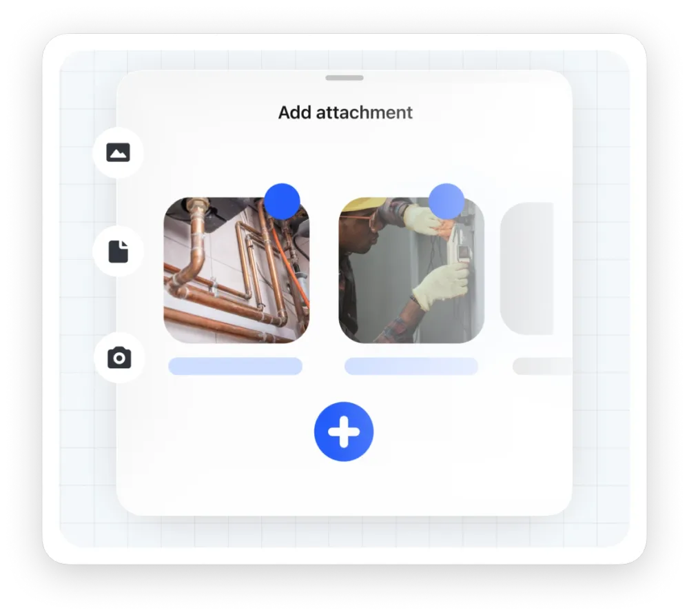 Attaching install photos and a signature to a job in the ServCraft mobile app